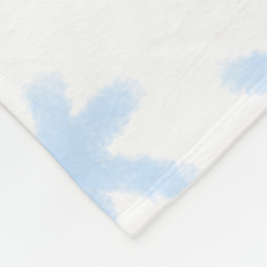 Blauschneeflocken Weihnachtsmuster Schneemuster Fleecedecke (Ecke)