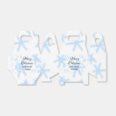 Blauschneeflocken Weihnachtsmuster Schneemuster Geschenkschachtel (Ungefaltet)