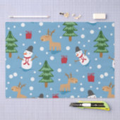 Blauschneemann und Rot, Gelbe Gaben Seidenpapier (Handwerk)