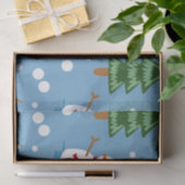 Blauschneemann und Rot, Gelbe Gaben Seidenpapier (Geschenk)