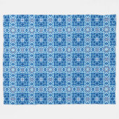 Blauschneeviereckiges Muster Fleecedecke (Vorderseite (Horizontal))
