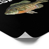 Blauschuppen-Flüsterer Fischiger Angelfan Angler R Poster (Ecke)