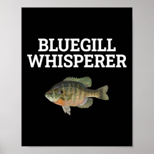 Blauschuppen-Flüsterer Fischiger Angelfan Angler R Poster