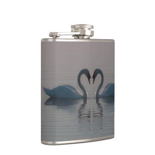 Blauschwäne müssen Liebe sein Flachmann (Rechts)