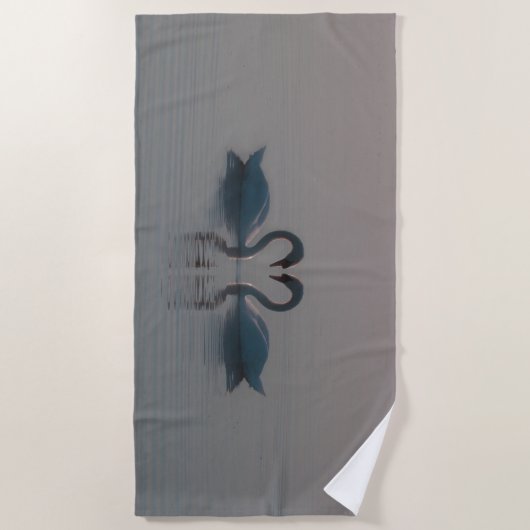 Blauschwäne müssen Liebe sein Strandtuch (Vorderseite)