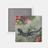 Blauschwanzskink Magnet (Vorderseite/Rückseite)
