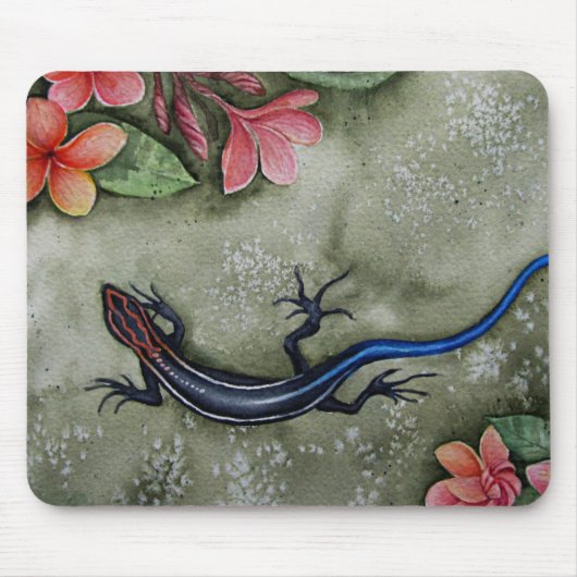 Blauschwanzskink Mousepad (Vorne)