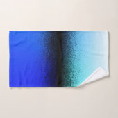 Blauschwarz Abstrakte Artwork Badhandtuch Set (Handtuch)