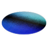Blauschwarz Abstrakte Artwork Schneidebrett (Ecke)