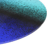 Blauschwarz Abstrakte Artwork Schneidebrett (Ecke)