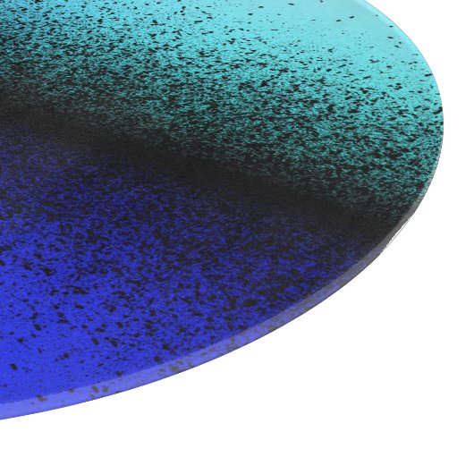 Blauschwarz Abstrakte Artwork Schneidebrett (Ecke)