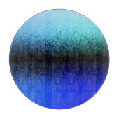 Blauschwarz Abstrakte Artwork Schneidebrett (Vorderseite)