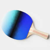 Blauschwarz Abstrakte Artwork Tischtennis Schläger (Seitenansicht)