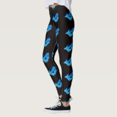 Blauschwarz Leggings (Links)
