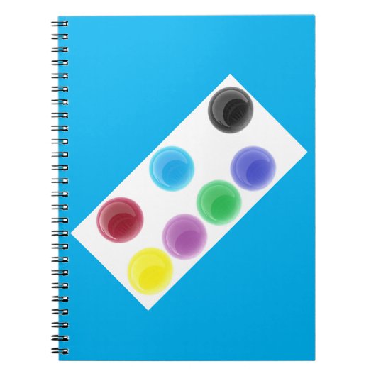 Blauschwarz Notizblock (Vorderseite)