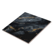 Blauschwarze Marmor-Gold-Glitter-ID1172a Fliese (Seite)