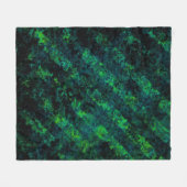 Blauschwarzer grüner gestreifter Hintergrund mit U Fleecedecke (Vorderseite (Horizontal))