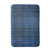 Blauschwarzes Karomuster Badematte (Vorderseite Vertikal)