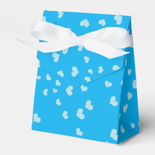Blauschwebende Herzen Geschenkschachtel (Vorderseite)