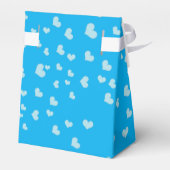 Blauschwebende Herzen Geschenkschachtel (Rückseite)
