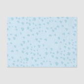 Blauschwebende Herzen Seidenpapier (Vorderseite)