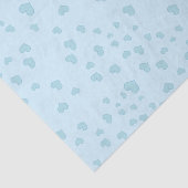 Blauschwebende Herzen Seidenpapier (Ausschnitt)