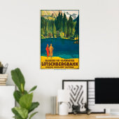 Blausee Berner Oberland Schweiz Vintage Poster (Heimbüro)