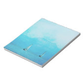 Blausegeln Notizblock (Rotiert)