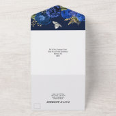 Blausilberne Rose All In One Einladung (Außenbereich)