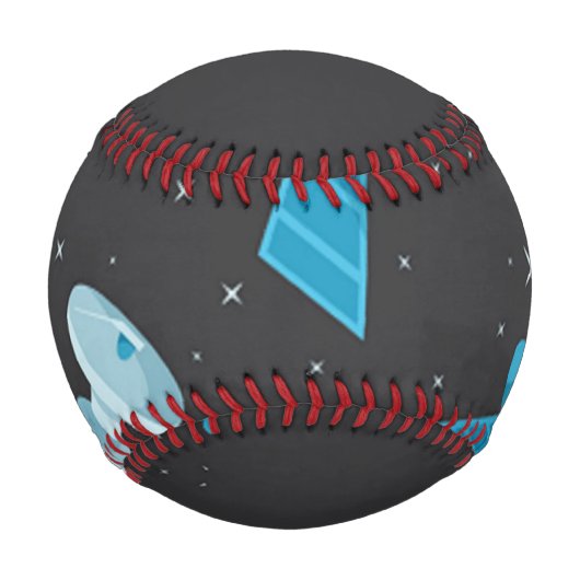Blauspace Pattern Baseball (Rückseite)