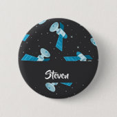 Blauspace Pattern Button (Vorderseite)