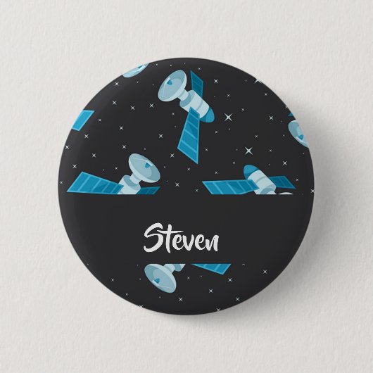 Blauspace Pattern Button (Vorderseite)