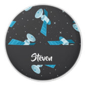 Blauspace Pattern Keramikknauf (Vorderseite)