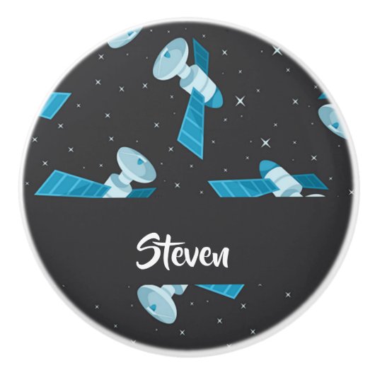 Blauspace Pattern Keramikknauf (Vorderseite)