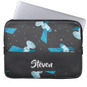 Blauspace Pattern Laptopschutzhülle (Vorderseite)