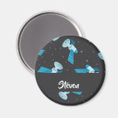 Blauspace Pattern Magnet (Vorderseite/Rückseite)