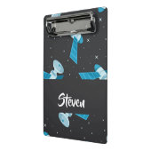 Blauspace Pattern Mini Klemmbrett (Gewinkelt2)