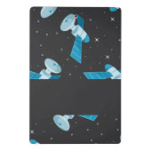 Blauspace Pattern Mini Klemmbrett (Rückseite)