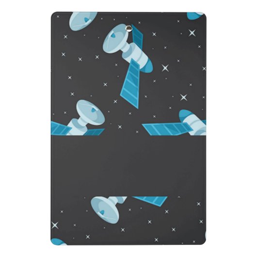 Blauspace Pattern Mini Klemmbrett (Rückseite)