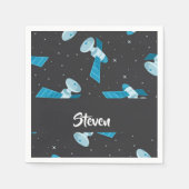 Blauspace Pattern Serviette (Vorderseite)