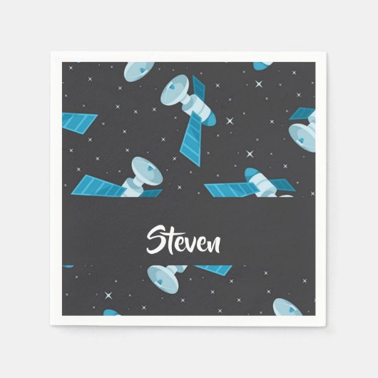Blauspace Pattern Serviette (Vorderseite)