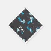 Blauspace Pattern Serviette (Ecke)