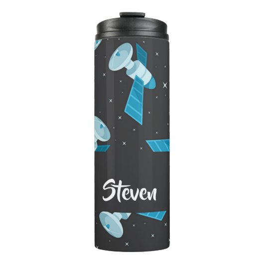 Blauspace Pattern Thermosbecher (Vorderseite)