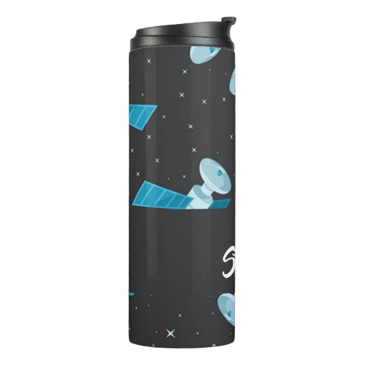 Blauspace Pattern Thermosbecher (Nach links gedreht)