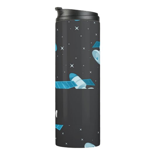 Blauspace Pattern Thermosbecher (Nach rechts gedreht)