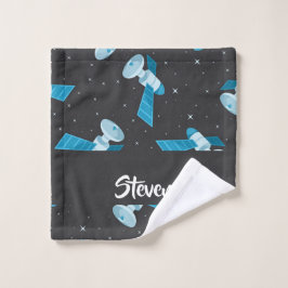 Blauspace Pattern Waschlappen