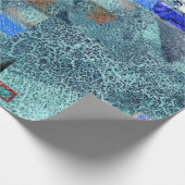 Blauspray Geschenkpapier (Ecke)