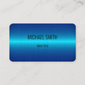 Blaustahlaussehen Visitenkarte (Vorderseite)
