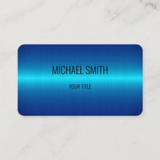 Blaustahlaussehen Visitenkarte (Vorderseite)
