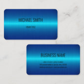 Blaustahlaussehen Visitenkarte (Vorne/Hinten)